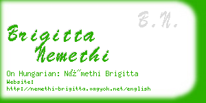 brigitta nemethi business card